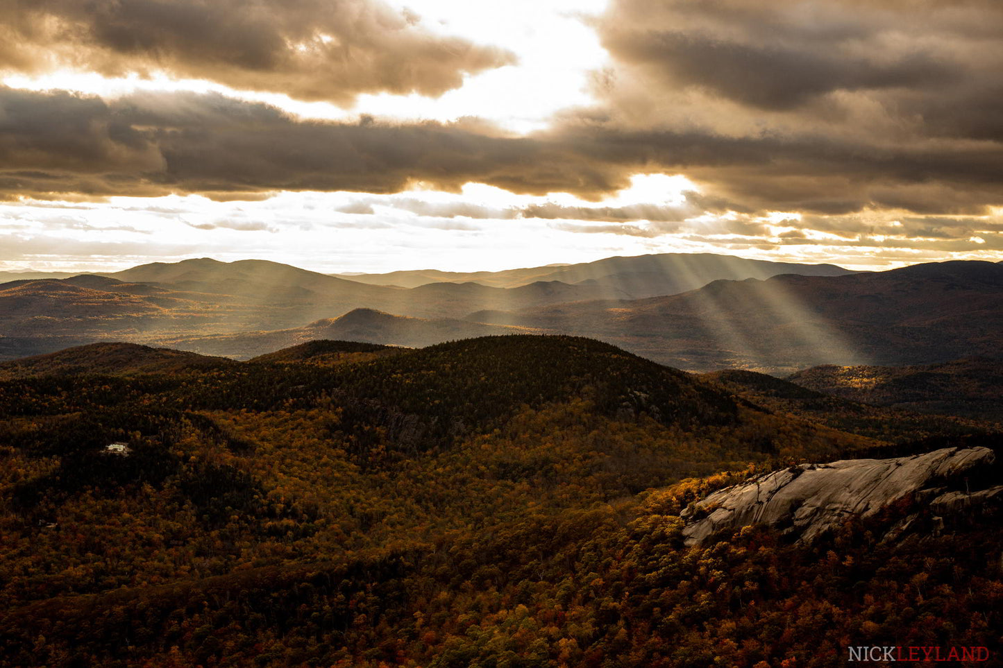 Dickey Peak Rays In Fall Photo Print