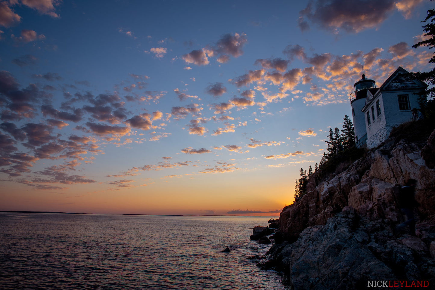 Bass Harbor Head Lighthouse Sunset Photo Print